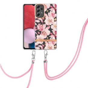 Cover Samsung Galaxy A13 Med Snor Blomstersnor