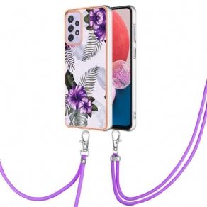 Cover Samsung Galaxy A13 Med Snor Blomstersnor