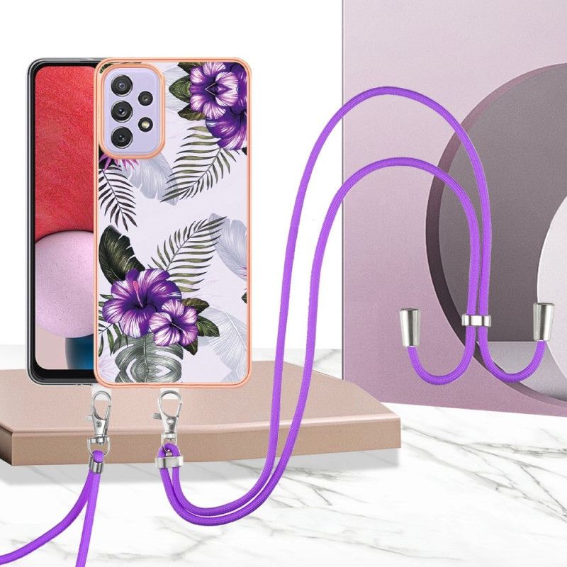 Cover Samsung Galaxy A13 Med Snor Blomstersnor