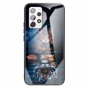 Cover Samsung Galaxy A13 Min Tiger Hærdet Glas