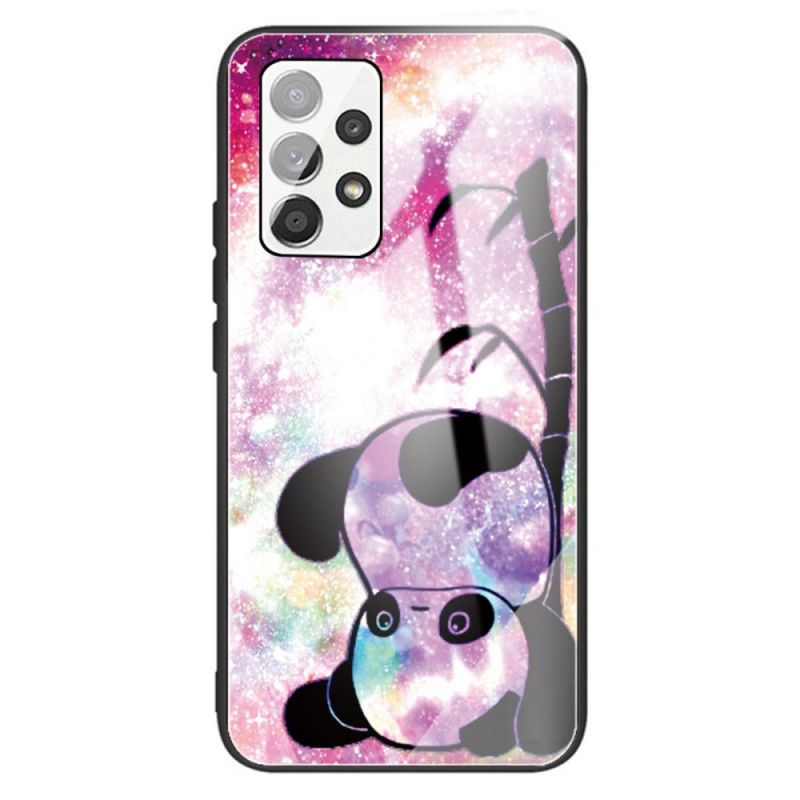 Cover Samsung Galaxy A13 Panda Hærdet Glas