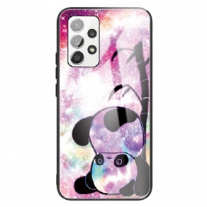 Cover Samsung Galaxy A13 Panda Hærdet Glas