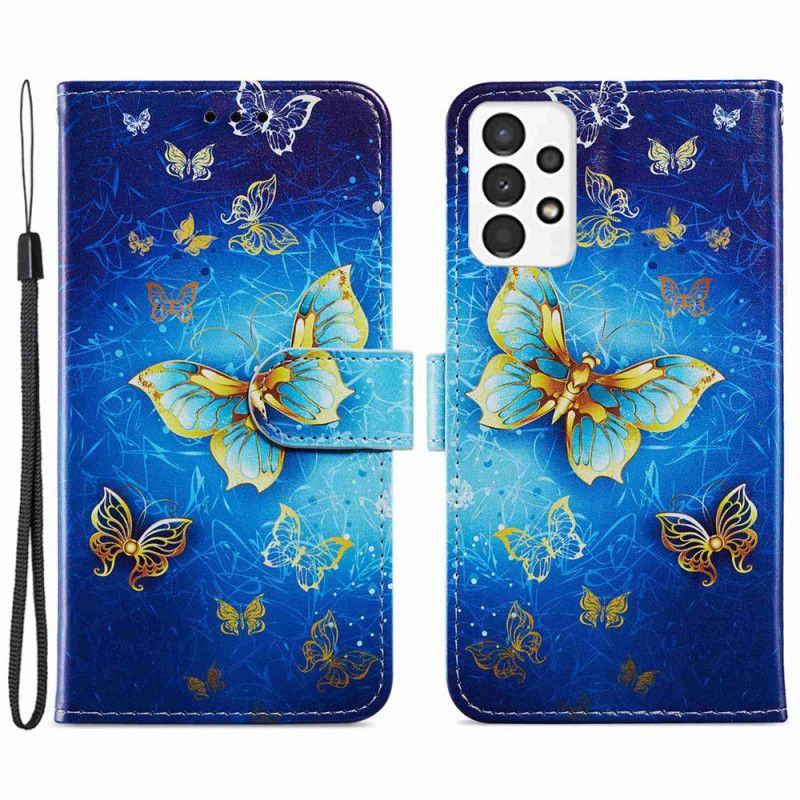 Flip Cover Samsung Galaxy A13 Flyvende Sommerfugle