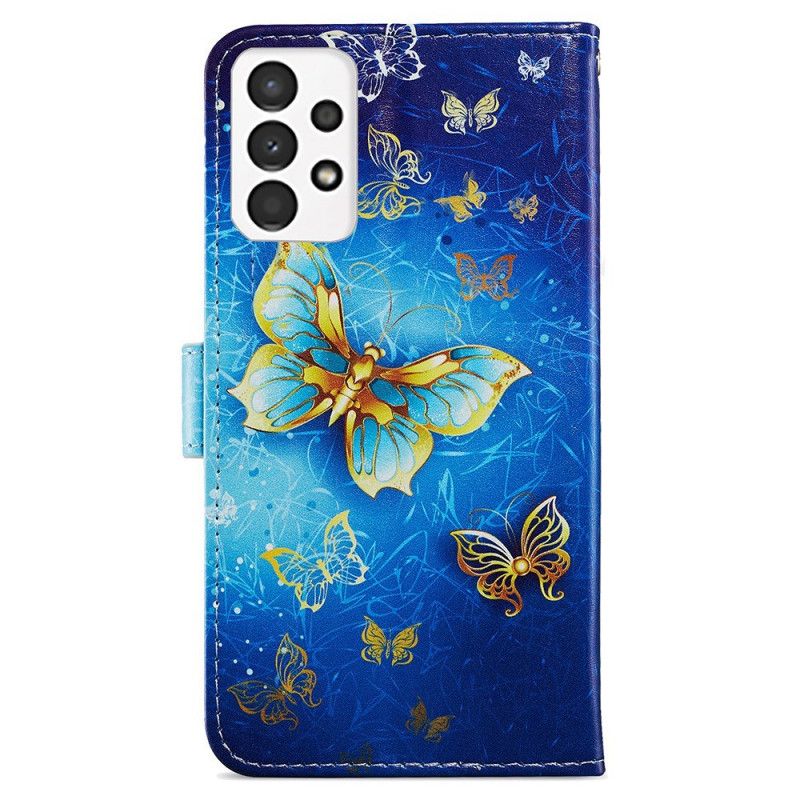 Flip Cover Samsung Galaxy A13 Flyvende Sommerfugle