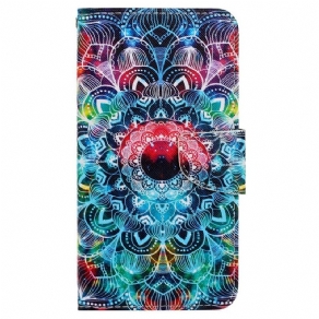 Flip Cover Samsung Galaxy A13 Med Snor Flashy Strappy Mandala