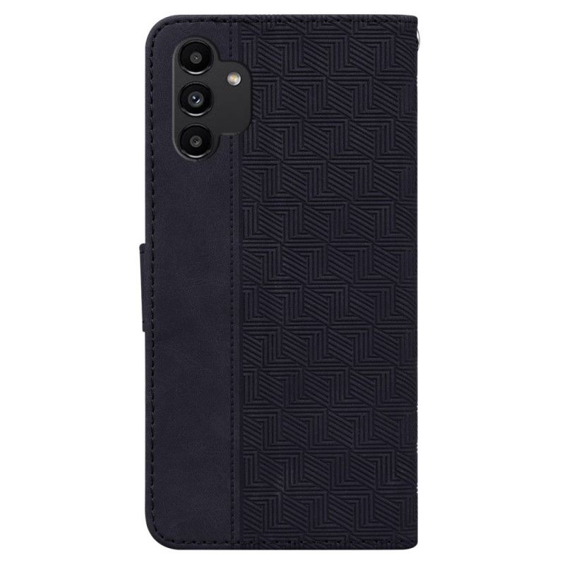 Flip Cover Samsung Galaxy A13 Med Snor Thongmønster