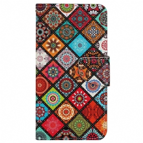 Flip Cover Samsung Galaxy A13 Patchwork Med Rem