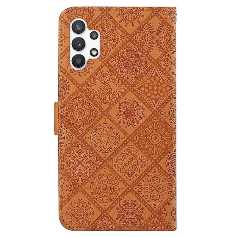 Flip Cover Samsung Galaxy A13 Tæppemønster