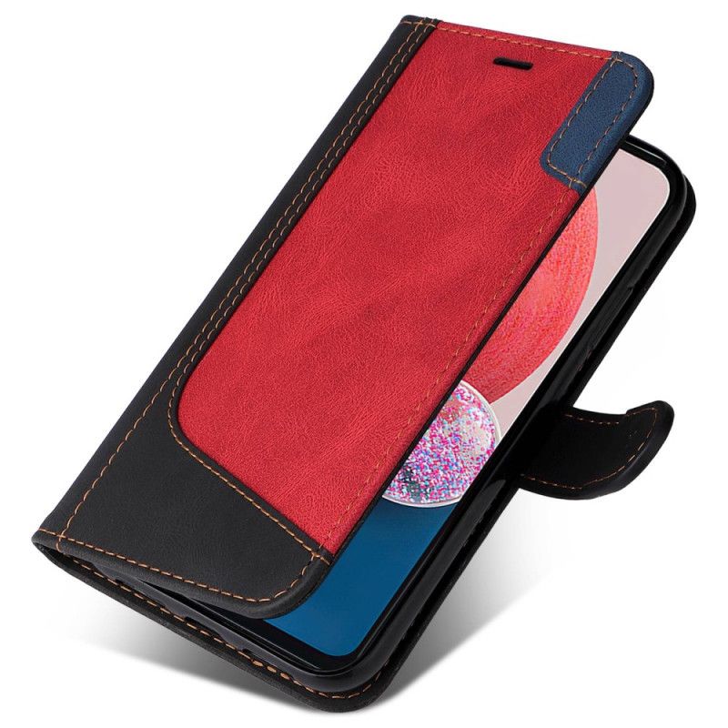 Flip Cover Samsung Galaxy A13 Tofarvet Med Rem