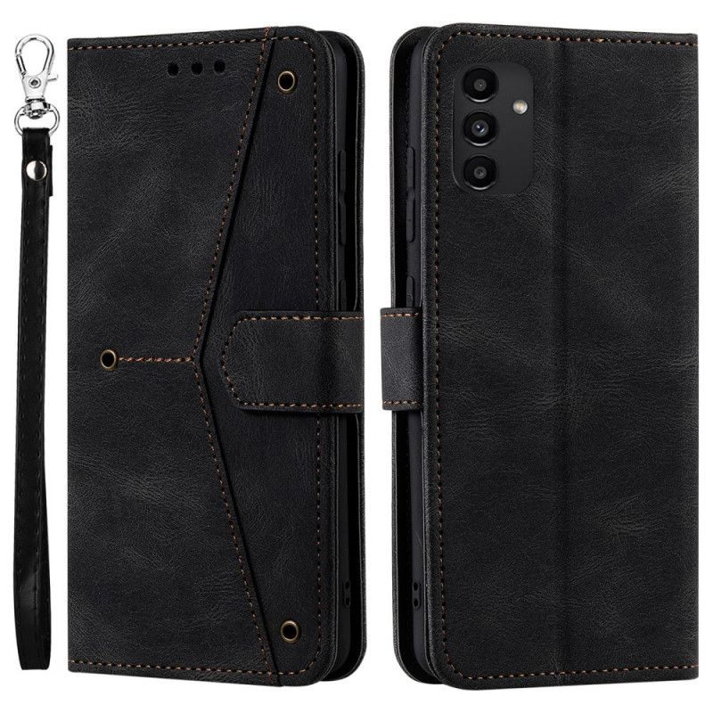 Læder Cover Samsung Galaxy A13 Skin-touch-sømme