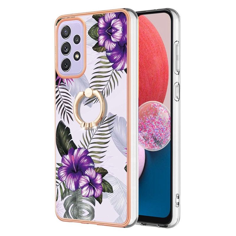 Mobilcover Samsung Galaxy A13 Ringstøtteblomster