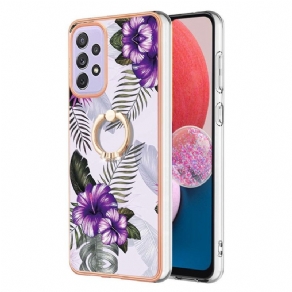 Mobilcover Samsung Galaxy A13 Ringstøtteblomster