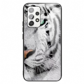 Mobilcover Samsung Galaxy A13 Tiger Hærdet Glas