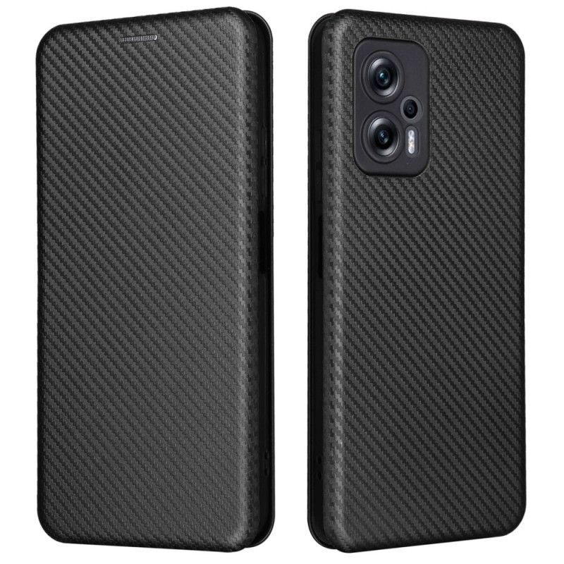 Cover Poco X4 GT Flip Cover Chevronmønster Med Afrundet Hjørne