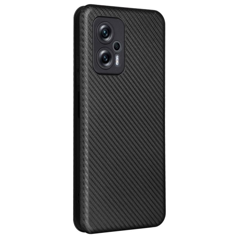 Cover Poco X4 GT Flip Cover Chevronmønster Med Afrundet Hjørne