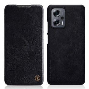 Cover Poco X4 GT Flip Cover Qin Series Nillkin