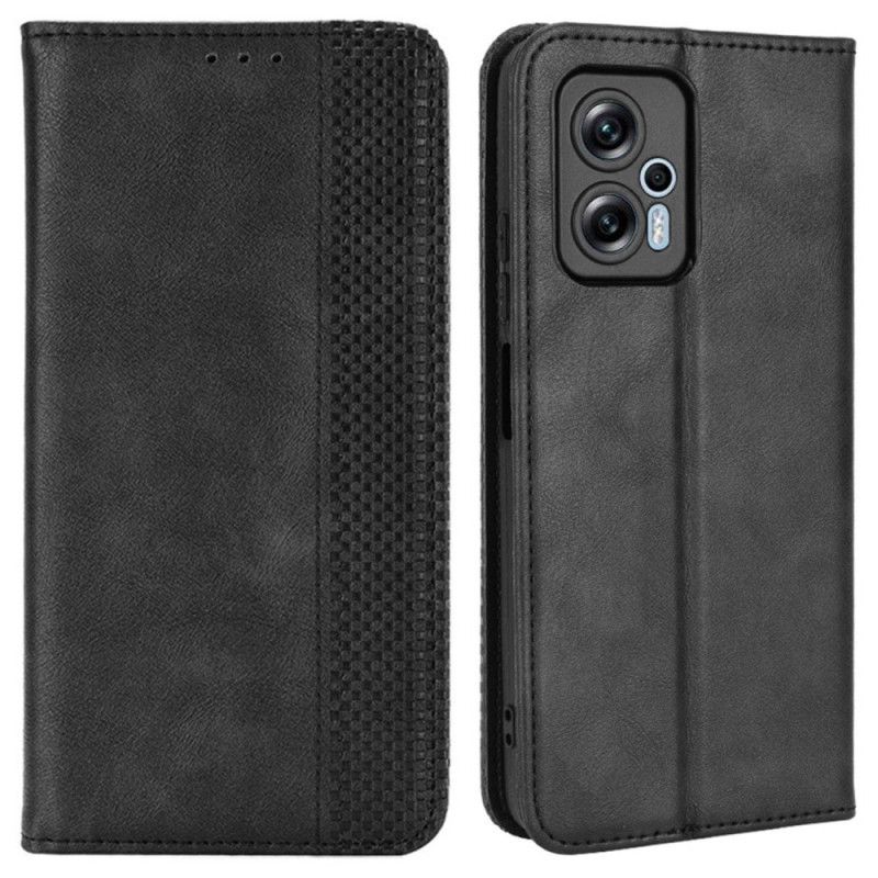 Cover Poco X4 GT Flip Cover Stylet Læderstil