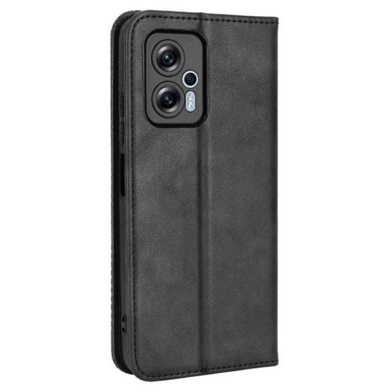 Cover Poco X4 GT Flip Cover Stylet Læderstil