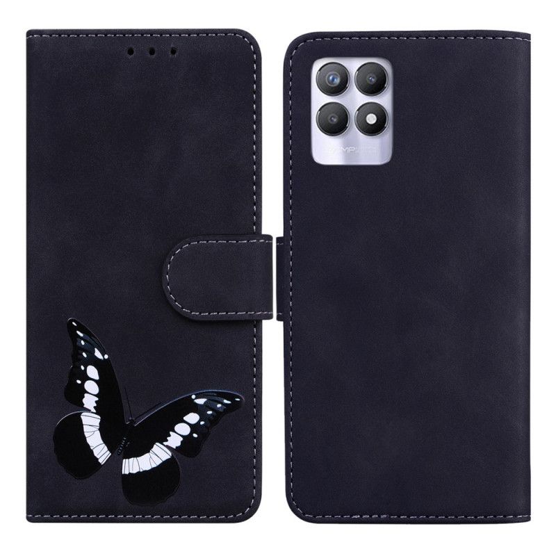 Flip Cover Realme 8i Butterfly Skin-touch