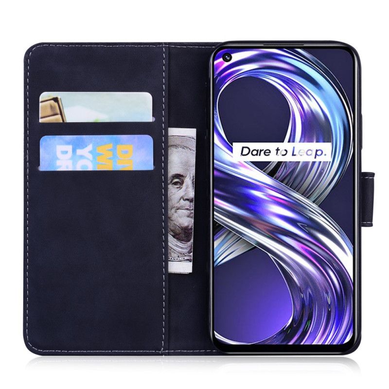 Flip Cover Realme 8i Butterfly Skin-touch