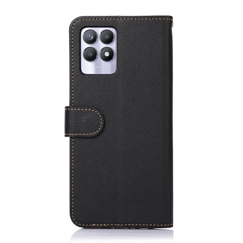 Flip Cover Realme 8i Liche Style Rfid Khazneh