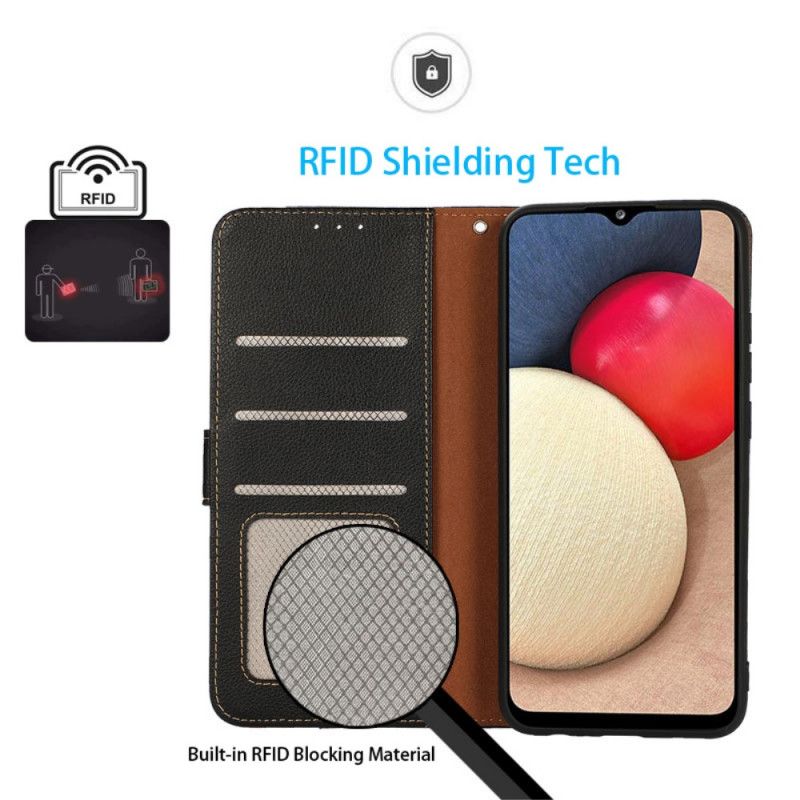 Flip Cover Realme 8i Liche Style Rfid Khazneh