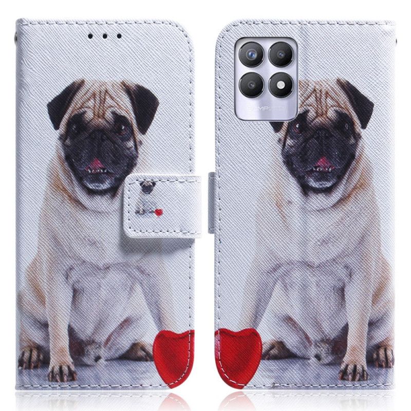 Flip Cover Realme 8i Mopshund