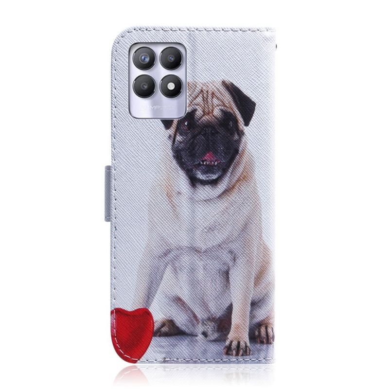 Flip Cover Realme 8i Mopshund