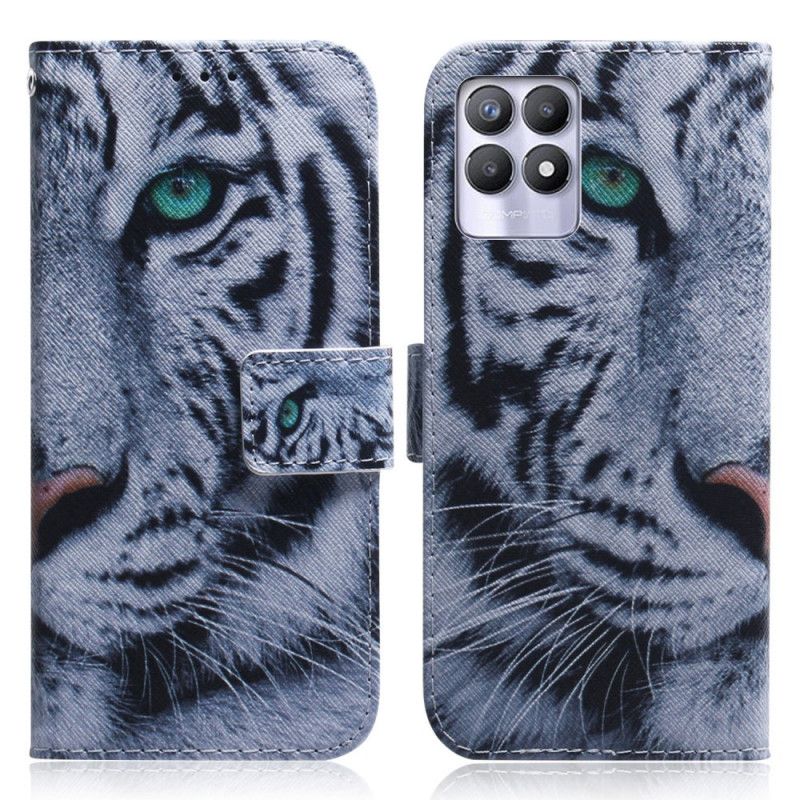 Flip Cover Realme 8i Tigeransigt