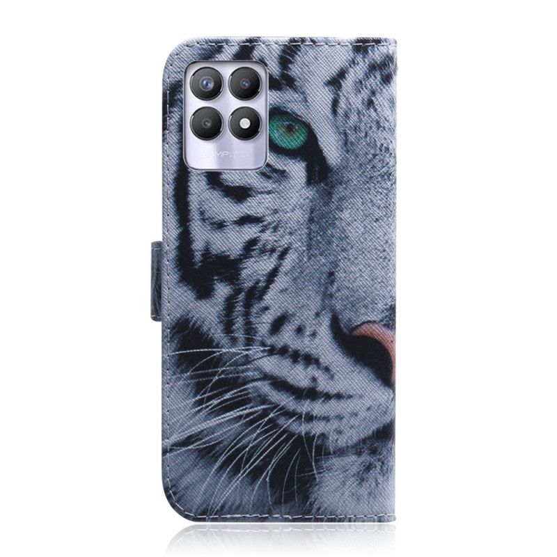 Flip Cover Realme 8i Tigeransigt