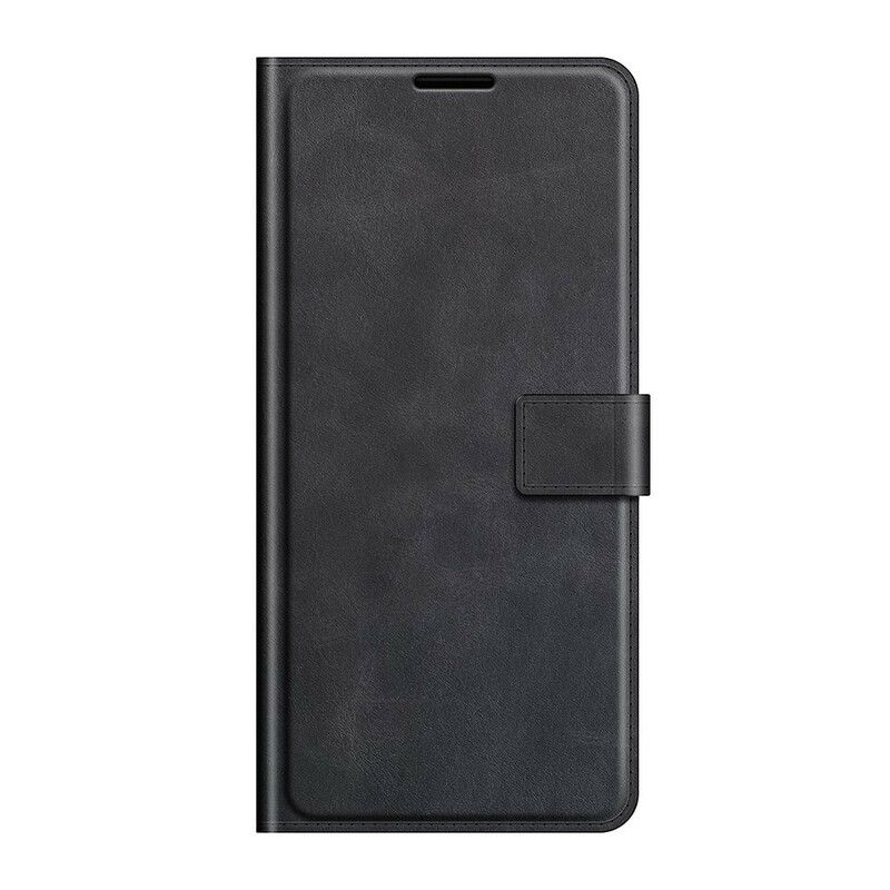 Flip Cover Oppo Find X3 Neo Ekstrem Slank Lædereffekt