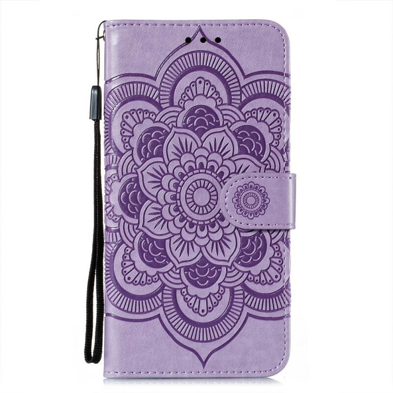 Flip Cover Oppo Find X3 Neo Med Snor Fuld Strappy Mandala