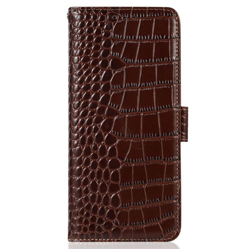 Flip Cover Motorola Edge 40 Pro Crocodile Style Rfid