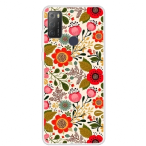 Cover Alcatel 1S / 3L (2020) Blomstertapet