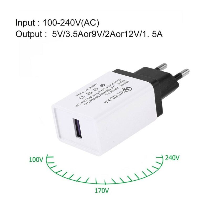 Usb-Vægopladeradapter Eu-Stik