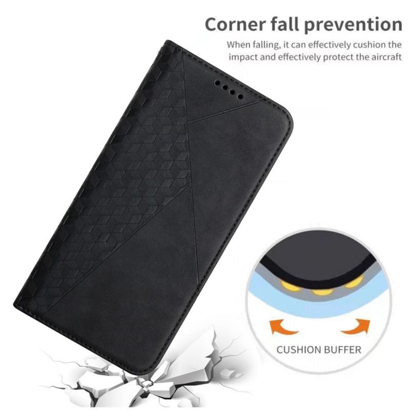 Cover Realme 8 5G Flip Cover Geo Lædereffekt