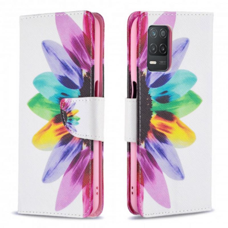 Flip Cover Realme 8 5G Akvarelblomst