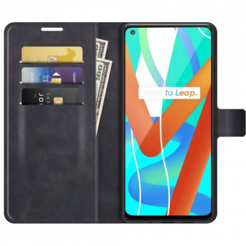 Flip Cover Realme 8 5G Slankt Kunstlæder