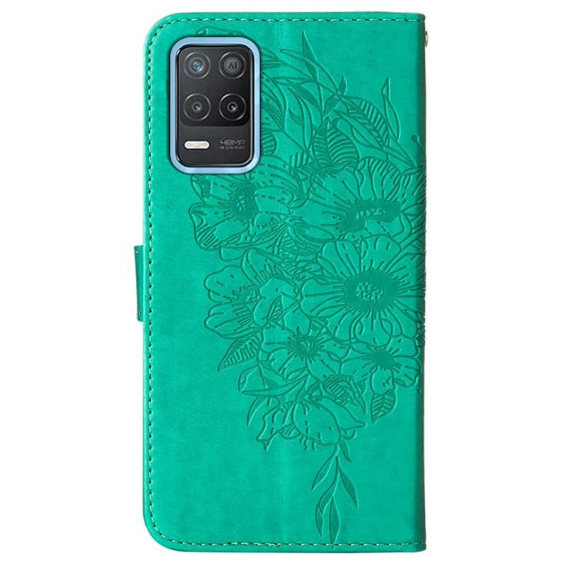 Flip Cover Realme 8 5G Sommerfugledesign