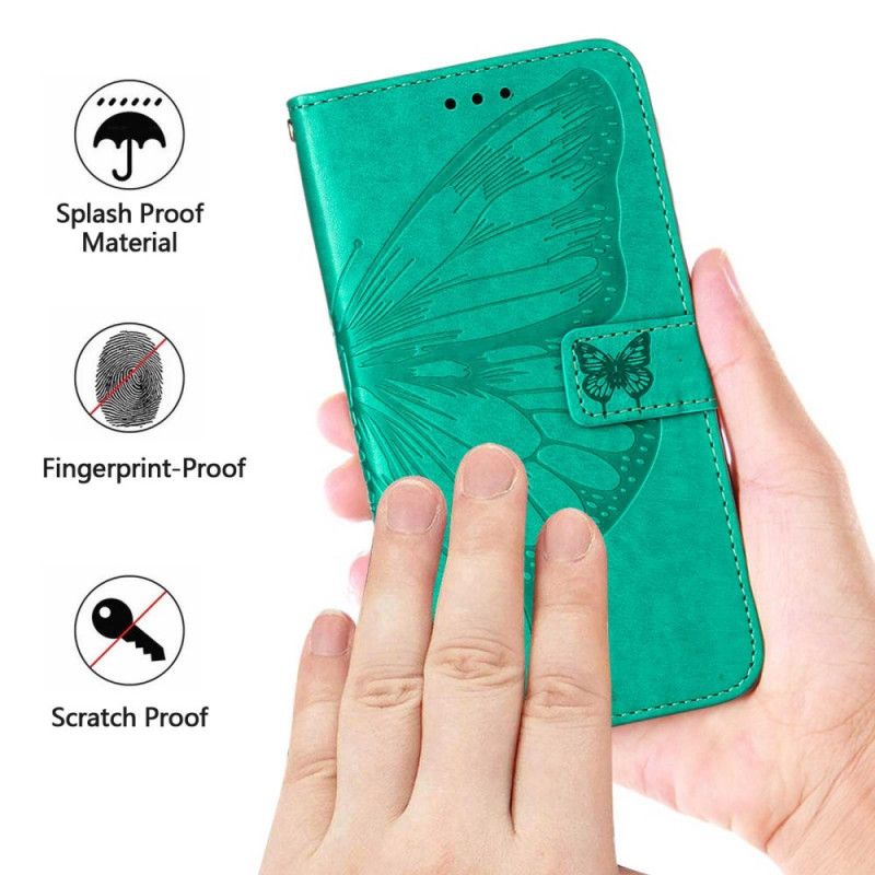 Flip Cover Realme 8 5G Sommerfugledesign