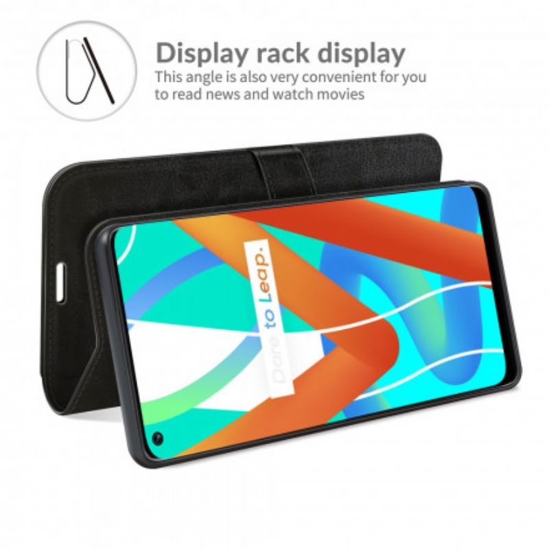 Flip Cover Realme 8 5G Ultra Imiteret Læder