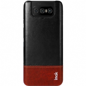 Cover Asus Zenfone 7 / 7 Pro Imak Ruiyi Series Lædereffekt