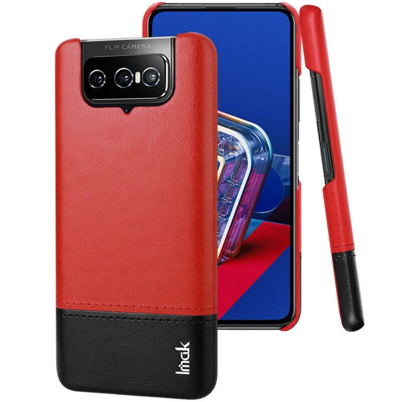 Cover Asus Zenfone 7 / 7 Pro Imak Ruiyi Series Lædereffekt