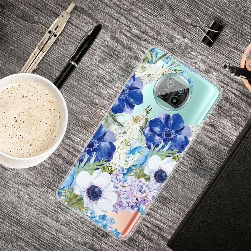 Cover Xiaomi Mi 10T Lite / Redmi Note 9 Pro 5G Akvarelblomster