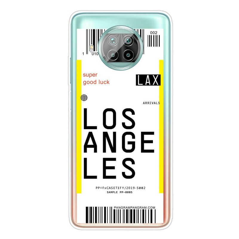 Cover Xiaomi Mi 10T Lite / Redmi Note 9 Pro 5G Boardingkort Til Los Angeles