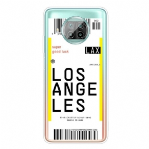 Cover Xiaomi Mi 10T Lite / Redmi Note 9 Pro 5G Boardingkort Til Los Angeles