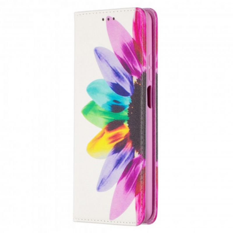 Cover Xiaomi Mi 10T Lite / Redmi Note 9 Pro 5G Flip Cover Akvarelblomst