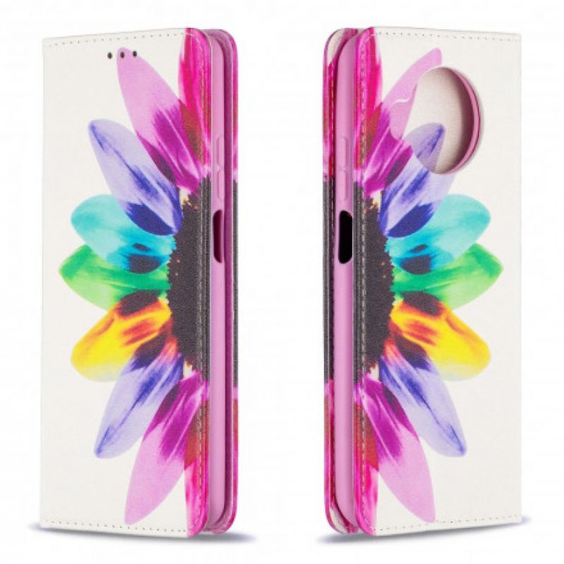 Cover Xiaomi Mi 10T Lite / Redmi Note 9 Pro 5G Flip Cover Akvarelblomst