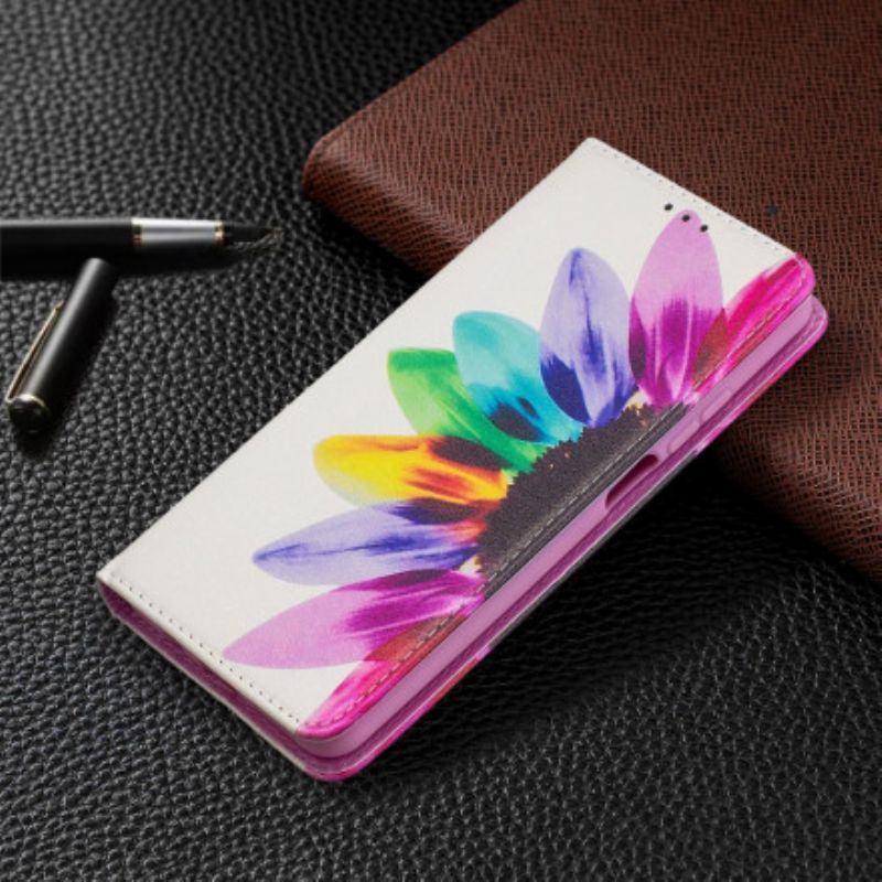 Cover Xiaomi Mi 10T Lite / Redmi Note 9 Pro 5G Flip Cover Akvarelblomst