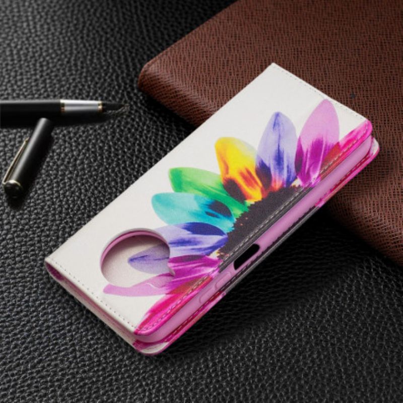 Cover Xiaomi Mi 10T Lite / Redmi Note 9 Pro 5G Flip Cover Akvarelblomst